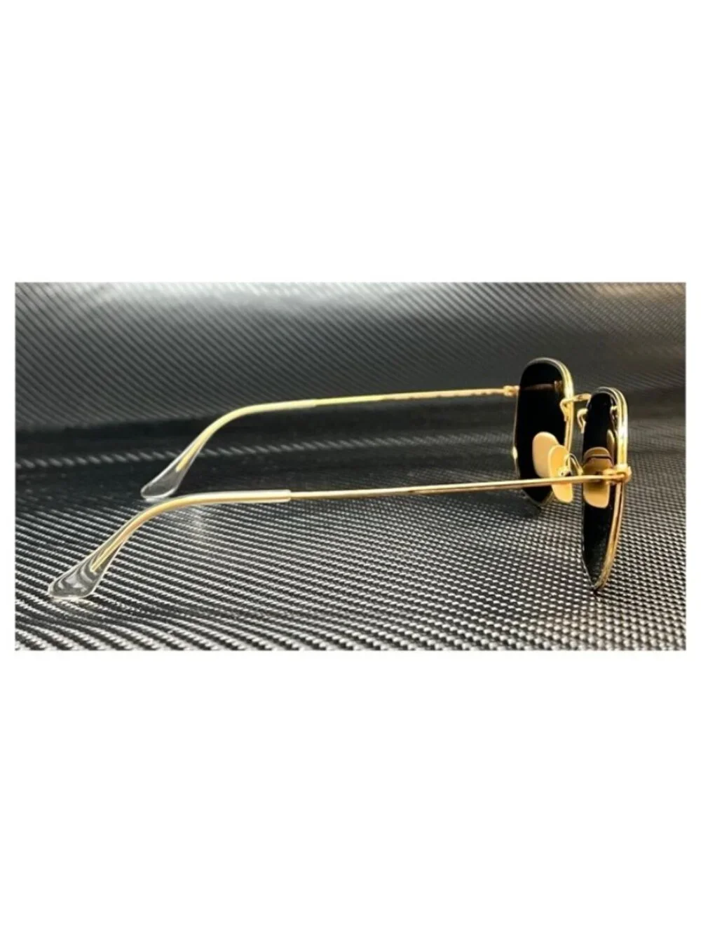 New Ray Ban Men  Gold Titanium Hexagonal Sunglasses  54- 21- 145